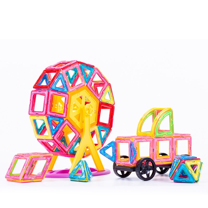 Large Magnetic Sheet Building Blocks Magnet Toy Magnetic Magnet 3-6-8 Years Old Boys And Girls Loose Pieces Variety Assembly - Image 5