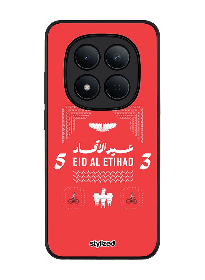 For Xiaomi Redmi Note 15 Pro 5G Case,Slim fit Camera Protection, Shockproof Thin Phone cover  - Eid Al Etihad 53 National Day Red