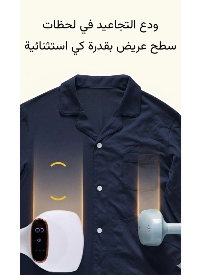 تينتوم مكواة بخار محمولة للملابس ، تسخين سريع خلال 20 ثانية، خزان سعة 320 مل ، بخار قوي لمدة 25 دقيقة متواصلة ، مثالية للسفر و المنزل - Image 2