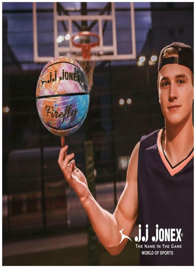 Jonex JJ Firefly Basketball Outdoor Indoor Mens Basketball Ball Official Size 7 Game Basket Ball Training for Players | for Indoor & Outdoor Play | - Image 3