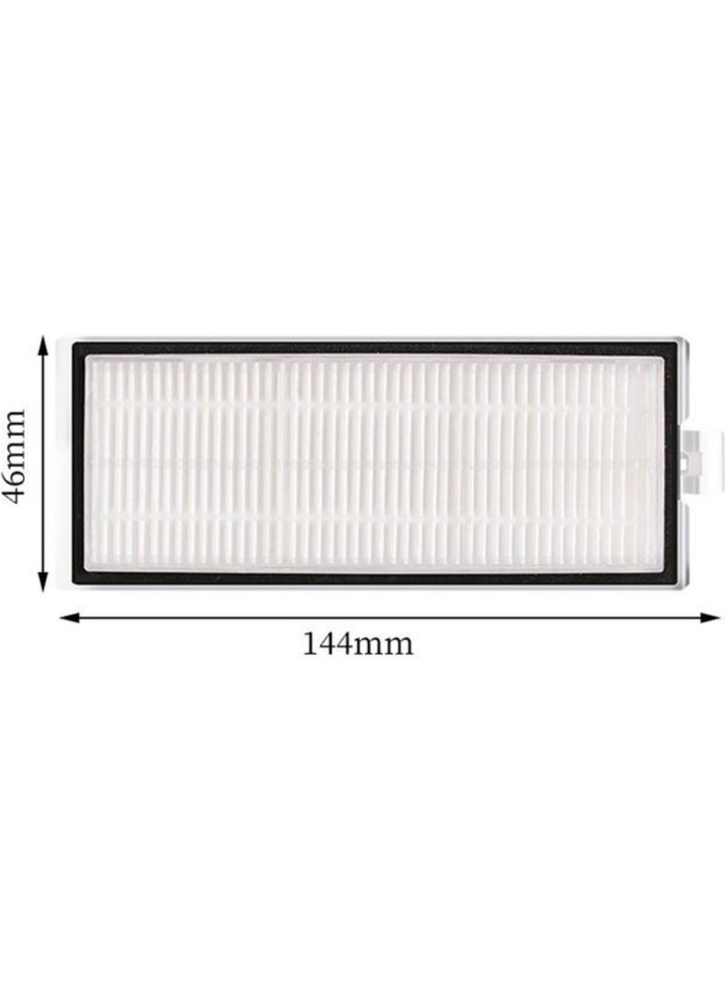 robotyedek - robotsparek Roborock Q8 Max Plus White Compatible Spare Brush Hepa Filter Dust Bag Set - 8 Pieces - Image 1