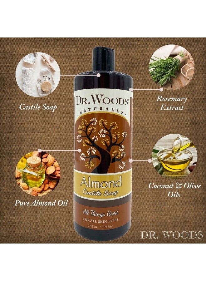 Dr. Woods R. Woods Pure Almond Liquid Castile Soap 32 Ounce (Pack Of 2) - Image 5