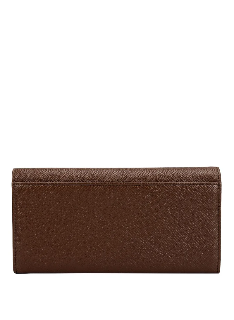 Da Milano  Da Milano Genuine Leather Brown Ladies Wallet for Women | Best Price UAE