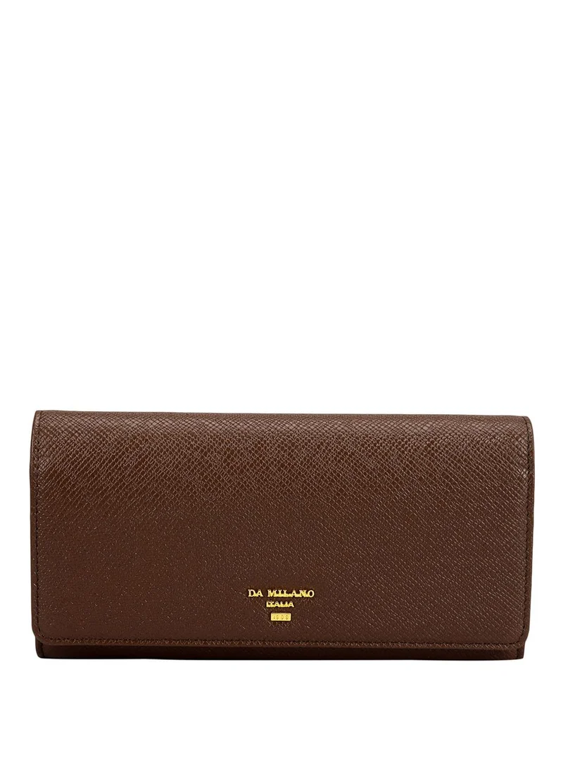 Da Milano Genuine Leather Brown Ladies Wallet