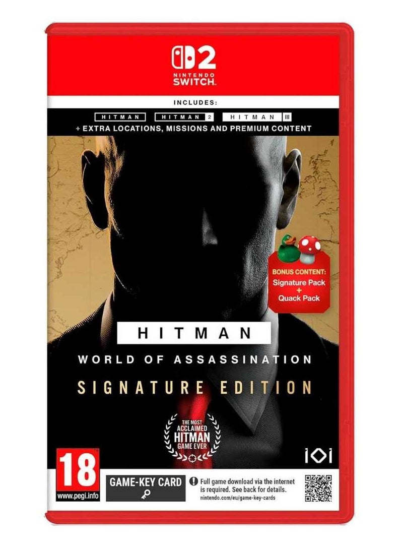 SWITCH 0 HITMAN World of Assassination Signature Edition Nintendo Switch 2 Version - Stealth Adventure Game  - Image 1