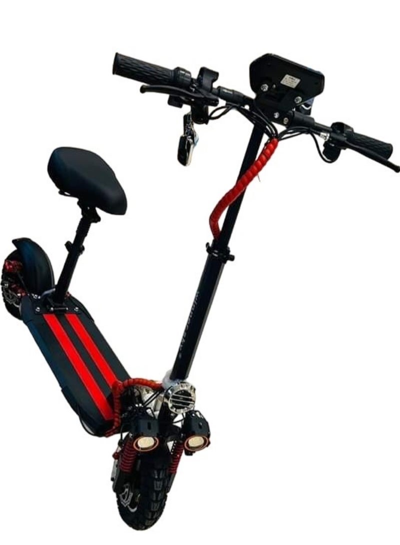 وينر سكاي سكوتر كهربائي بمحرك بلوتوث 36 فولت 1000 واط وبطارية 10 أمبير باللون الأحمر - Image 3