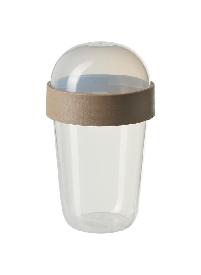 Green Tiger - Snack container, transparent/light grey-brown, 300 ml - Image 1