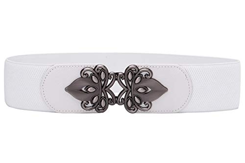 Syuer Womens Vintage Wide Elastic Stretch Waist Belt Retro Cinch Belt - Image 1