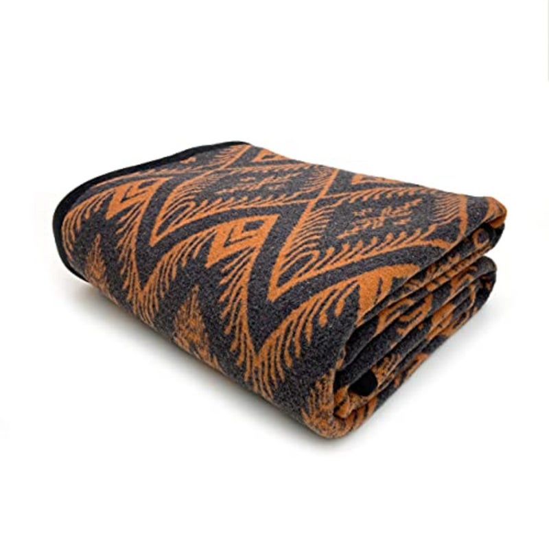 Merino Wool Blanket - 63" x 51" Great for Camping, Outdoors, Sporting Events, Survival and Emergency Kits -Super Soft Wool Blanket - Image 1
