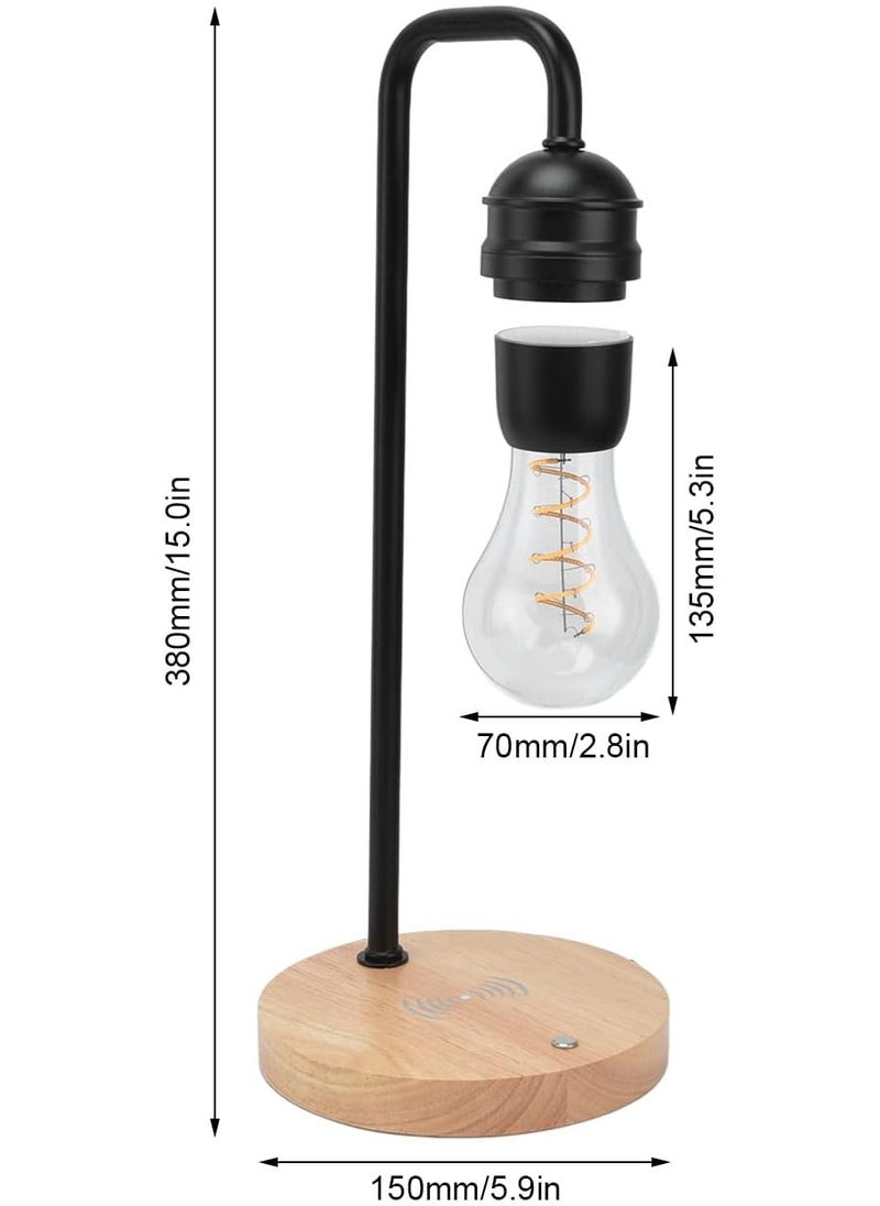 Original Magnetic Levitating Light Bulb, Wireless LED Floating Desk Lamp with Wireless Charger, Unique LED Night Light Levitation Lamp for Home Room Office Decor Gifts  - Image 5