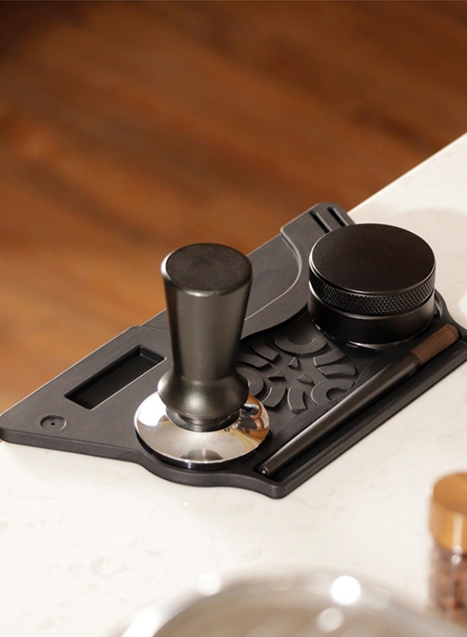 Espresso Non-slip Silicone Powder Press Mat Bar Coffee Machine Accessories Storage Mat - Image 5
