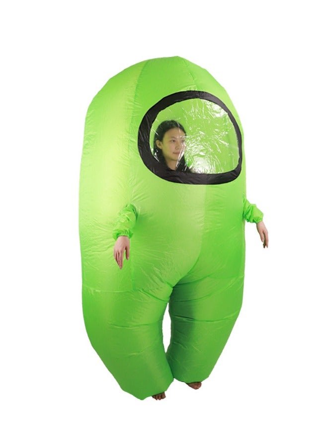 Inflatable Kids Costume Green 120-150cm Height - Image 2