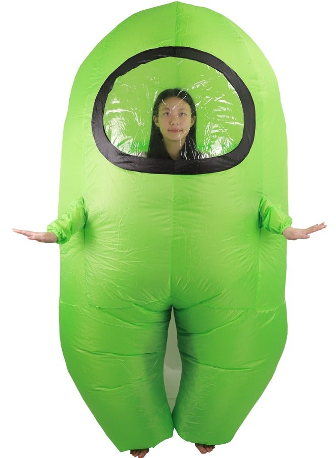 Inflatable Kids Costume Green 120-150cm Height - Image 1