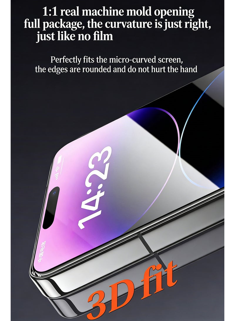 JOYFOCUS iPhone 17 Pro Max tempered glass screen protector with automatic alignment tool and automatic dust removal function, 9H+ military-grade shatterproof rating, high-definition transparent. - Image 5