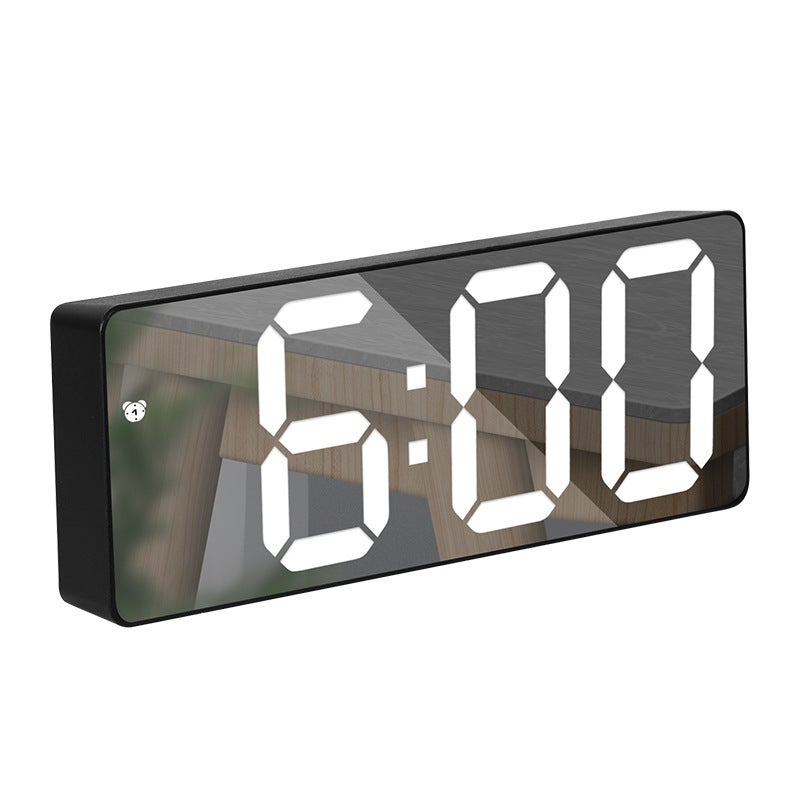 Creative Mirror Alarm Clock Multifunctional Led Clock Cosmetic Mirror Alarm Clock Battery Plug-In Dual-Purpose Alarm Clock 0711-0712 - Image 4