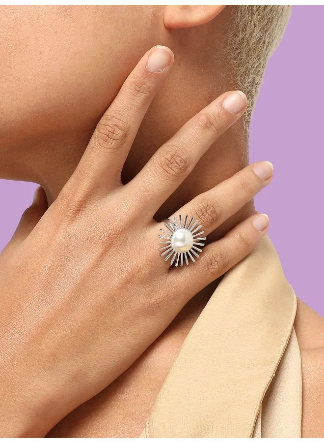 SOHI Party Artificial Cocktail Ring Jewellery