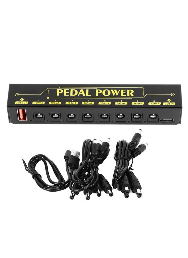 Thoraya Guitar Pedal Power Supply 8 Way Isolated Low Noise Effect Pedalboard Power Supply with Overload Short Circuit Protection  - Image 1