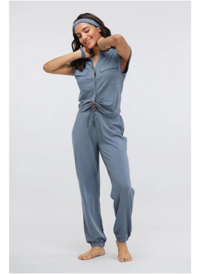 NeceSera China Blue Supima Jogger Set