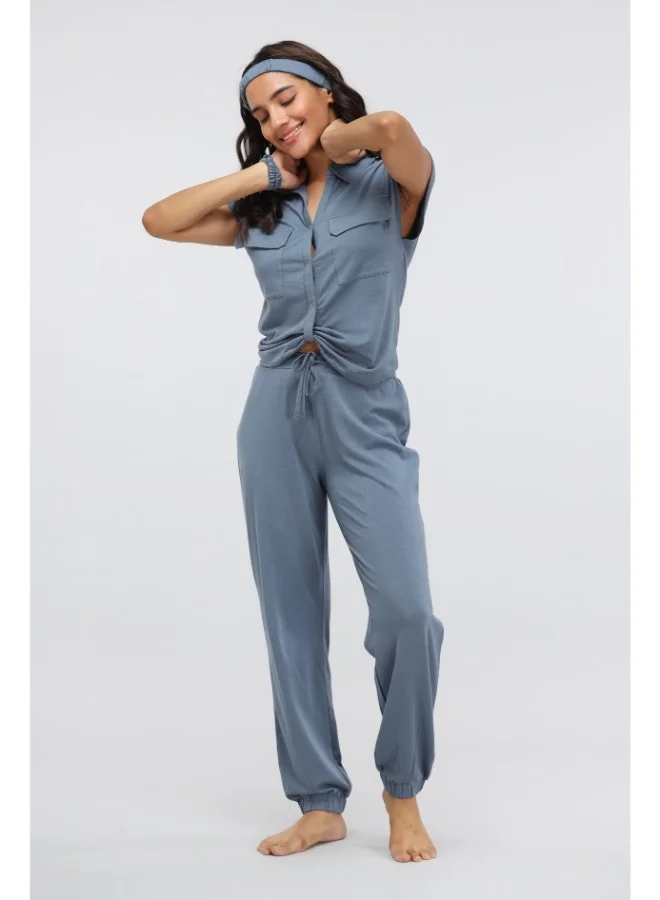 NeceSera China Blue Supima Jogger Set