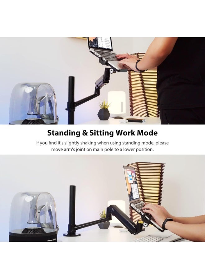 Viozon Monitor/Laptop Mount, Single Gas Spring Arm Desk Stand - Image 4
