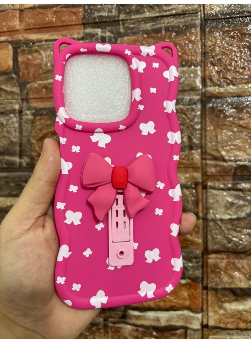 جراب خلفي مع فيونكة متوافق مع هاتف هاتف شاومي ريدمي 13 - Image 1