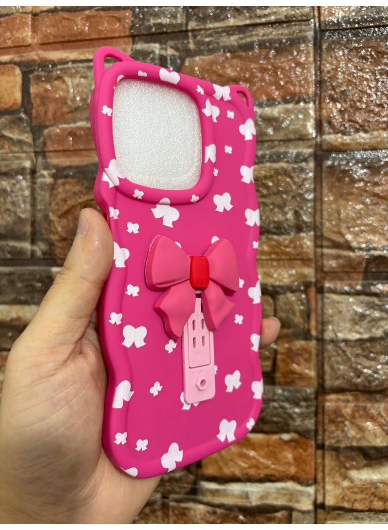 جراب خلفي مع فيونكة متوافق مع هاتف هاتف شاومي ريدمي 13 - Image 2