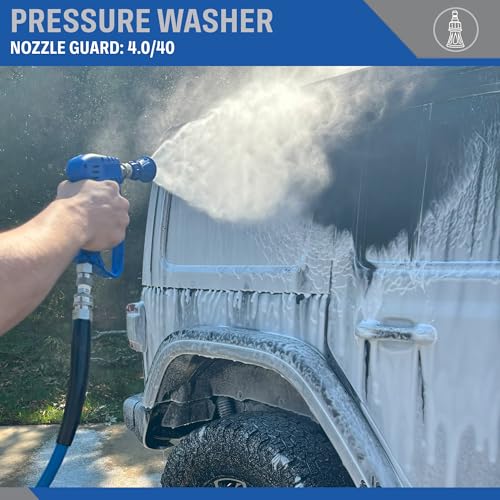 ESSENTIAL WASHER Pressure Washer Nozzle Guard With 4.0 Nozzle Size And 40° Angle | Stainless Steel Quick Connect Power Washer Nozzle - Image 4