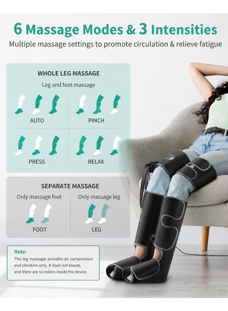 Medcursor Air Compression Foot Massager for Blood Circulation Improvement Relieves Fatigue and Muscle Tension Suitable for Elderly and Young Adults Daily Use Relaxing Foot Therapy Gift for Parents and Loved Ones - Image 3