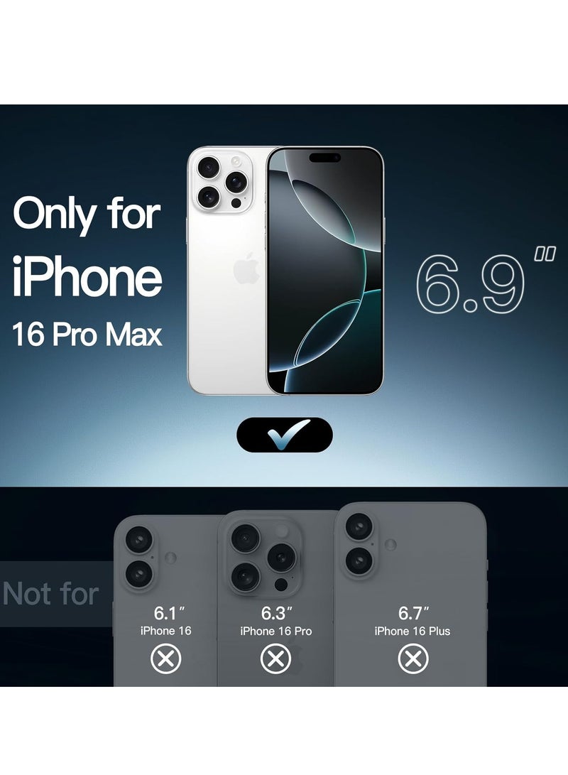 BORTONY iPhone 16 Pro Max Case Cover 6.9 Inch Non-Yellowing Shockproof Phone Bumper Cover Anti-Scratch Clear Protective Case for iPhone 16 Pro Max - Image 2