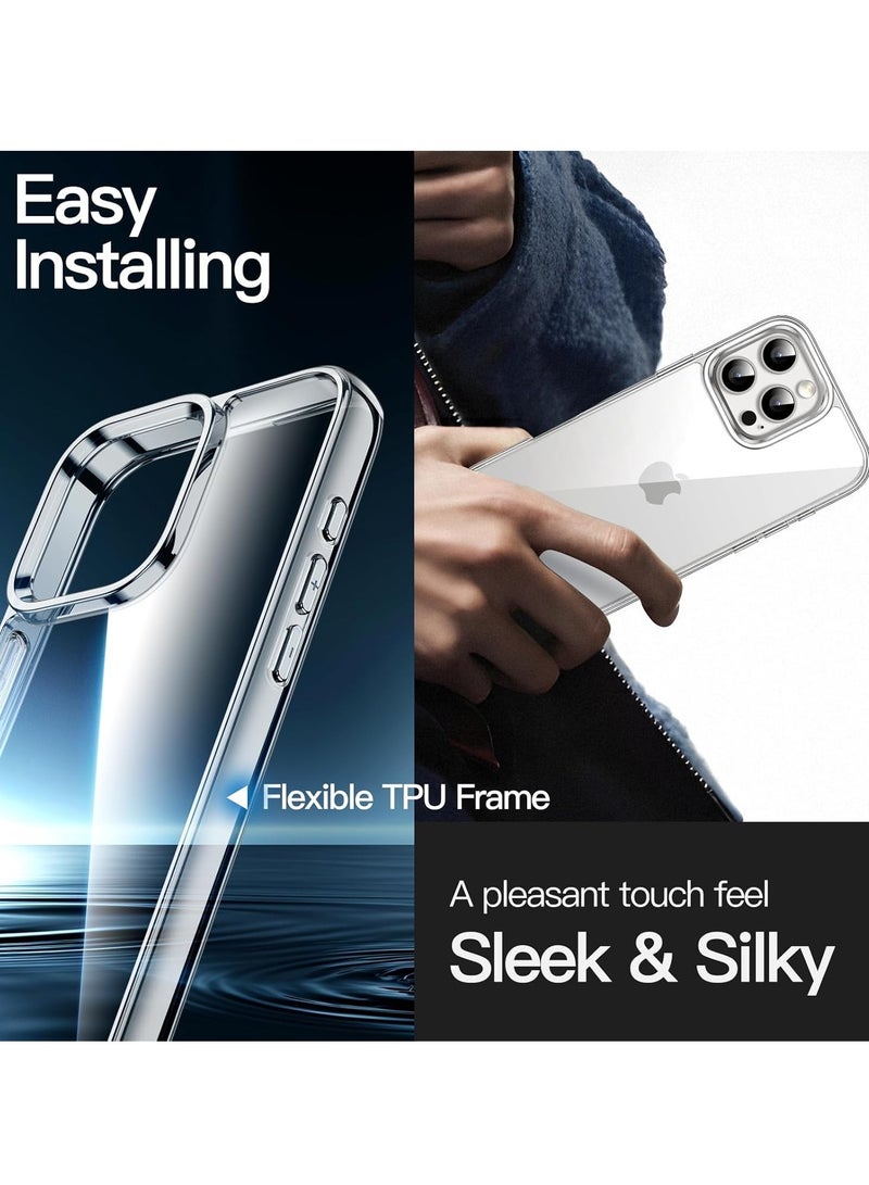 BORTONY iPhone 16 Pro Max Case Cover 6.9 Inch Non-Yellowing Shockproof Phone Bumper Cover Anti-Scratch Clear Protective Case for iPhone 16 Pro Max - Image 3