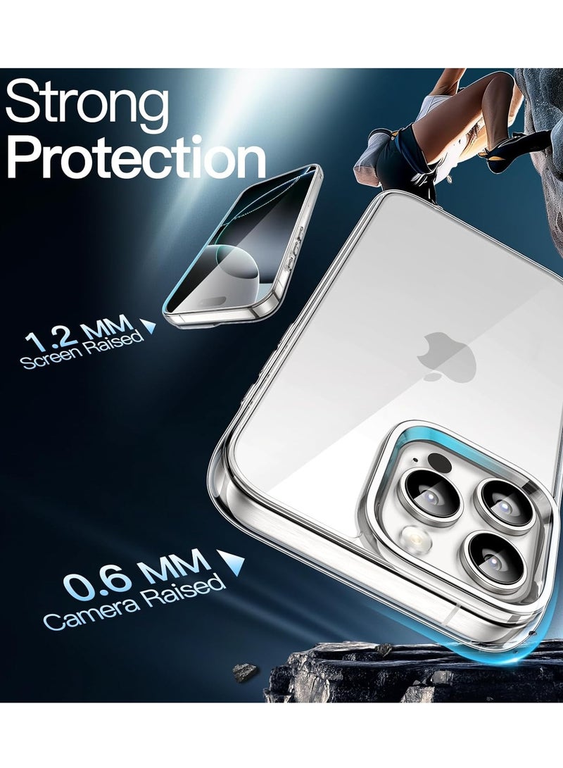 BORTONY iPhone 16 Pro Max Case Cover 6.9 Inch Non-Yellowing Shockproof Phone Bumper Cover Anti-Scratch Clear Protective Case for iPhone 16 Pro Max - Image 5