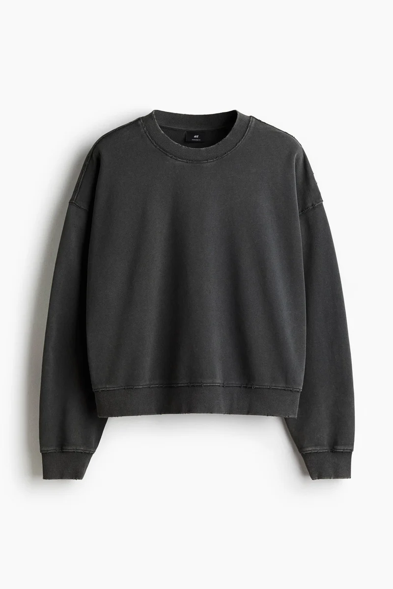 H&M Oversized Fit washed-look sweatshirt