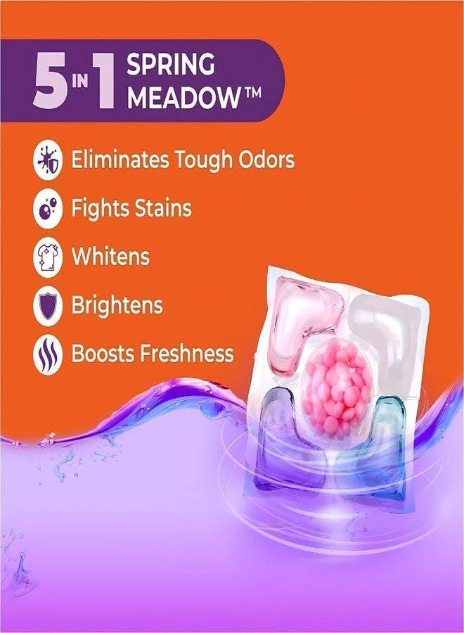 PSMS 5-in-1 Dissolvable Magic Laundry Pods for 30 Washes | Tough Stain Fighter for Top & Front Load Machines | Floral Aroma | Eco-Friendly | 1 Pod = 1 Wash for 5-7kg Loads (60 Tablet) - Image 2