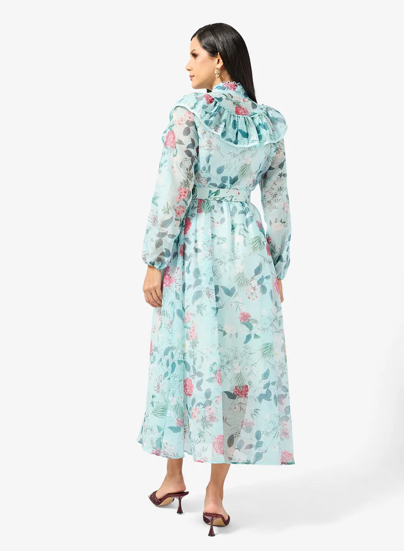 خزانة Floral Print Dress