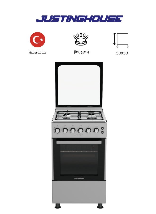 Gas oven JSFT5016 50x50 cm JUSTNGHOUSE ((4 burners)) - pzsku/Z6A34C451178EDBDB0EEAZ/45/_/1740495110/2163c481-0f10-407e-9bdf-3945e7b561f0