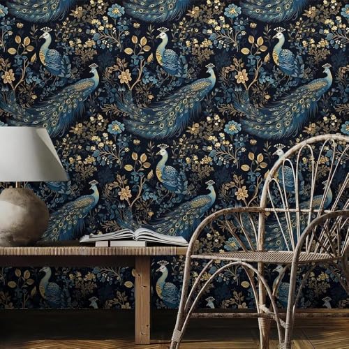 Jig-Tik Contact Paper Waterproof PVC Wallpapers Roll Embossed Europe Style Nordic 3D Sculpture Flower Wall Covering Modern Wall Décor(45 * 300) (1, White Black) (1, MORPICHH) - Image 4