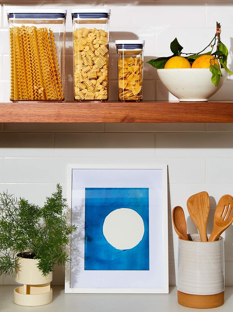 OXO Good Grips حاوية POP محكمة الإغلاق لتخزين الطعام كبيرة مربعة متوسطة 44 Qt مثالية لـ 5 أرطال من الدقيق أو السكر - Image 3