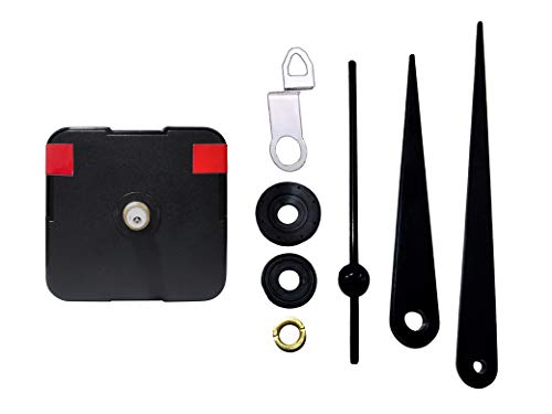 IIK COLLECTION Plastic Quartz Movement Machine with Black Hands Kit for Wall Clock (Black)(IIK-MOV-PL-002) - Image 3