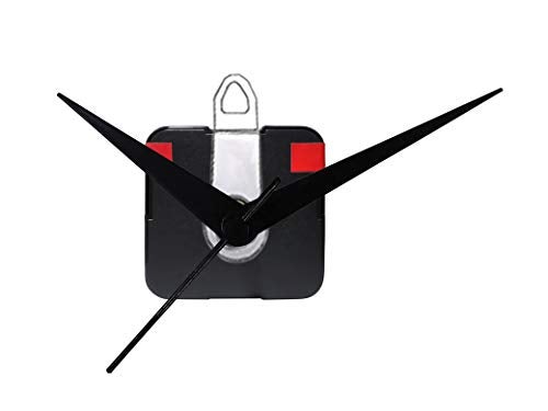 IIK COLLECTION Plastic Quartz Movement Machine with Black Hands Kit for Wall Clock (Black)(IIK-MOV-PL-002) - Image 1