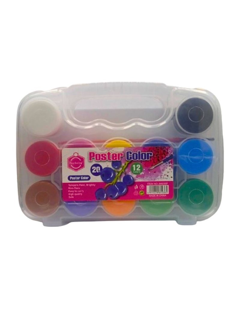 Keep Smiling Poster Color Set 20ml Content Per Bottle 12-Piece  - Image 2