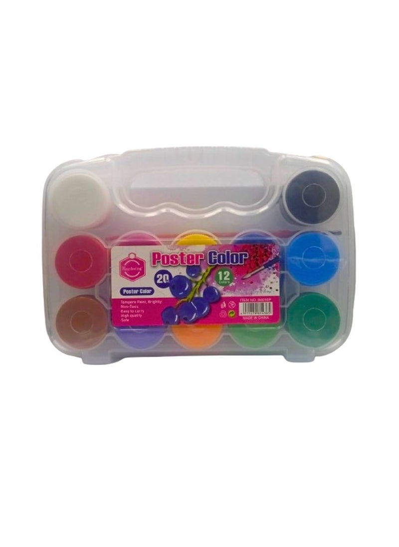 Keep Smiling Poster Color Set 20ml Content Per Bottle 12-Piece  - Image 1