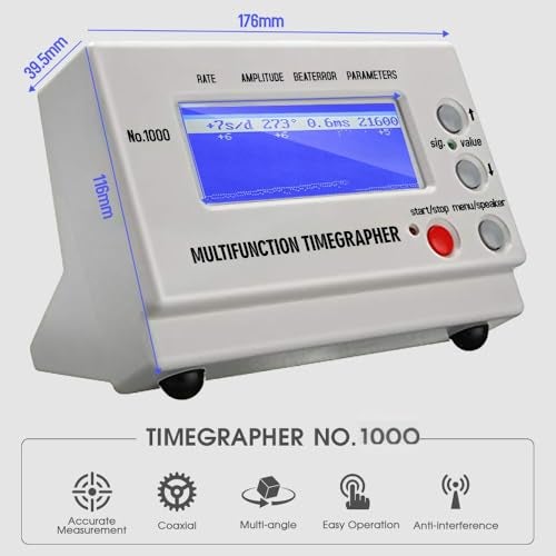 SWANSOFT Timegrapher No.1000, Multifunctional Watch Tester, Watch Timing Machine for Watchmaker, Calibration Tool for Mechanical Watches(White) - Image 2