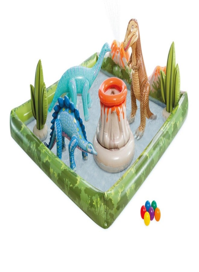 VWretails Family Playcenter for Kids, childrens and toddlers to Fun and Enjoyment in Backyard in vacations, Having Inflatable Toys and Games with Multiple Designs (Jurassic Adventure Playcenter 56132) - Image 2