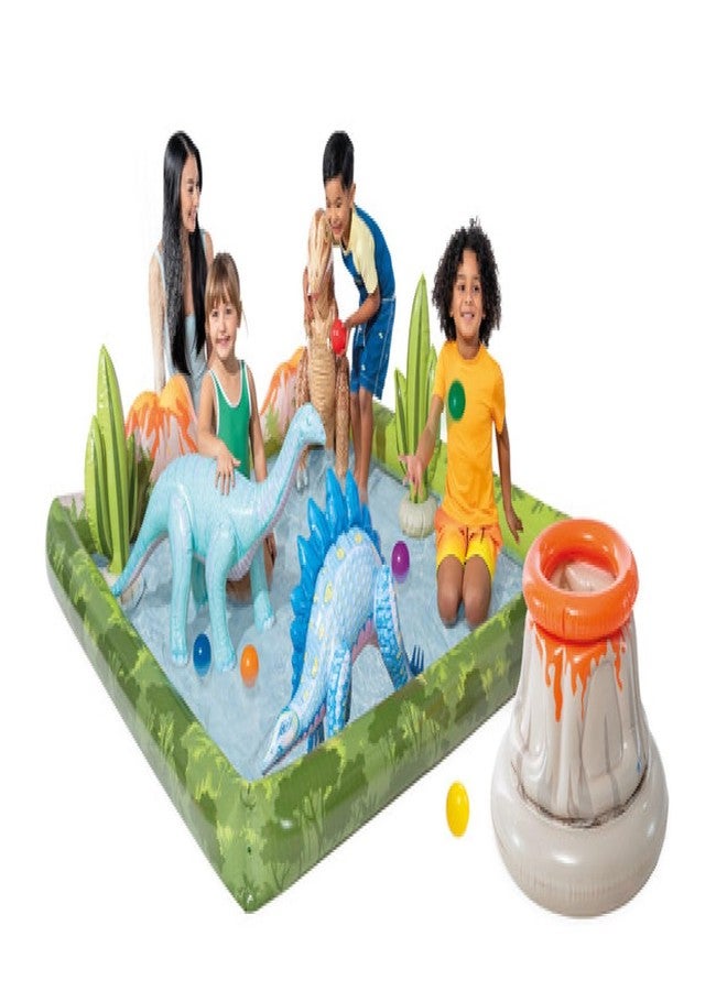 VWretails Family Playcenter for Kids, childrens and toddlers to Fun and Enjoyment in Backyard in vacations, Having Inflatable Toys and Games with Multiple Designs (Jurassic Adventure Playcenter 56132) - Image 3