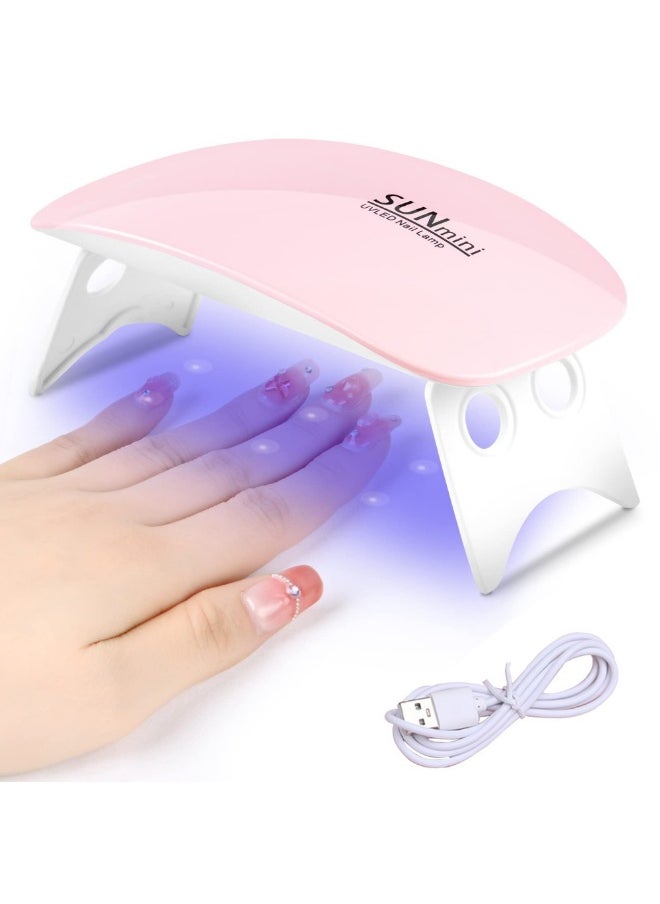 Generic Mini LED Nail Lamps for Gel Polish Curing, Portable UV Light Nail Dryer,  Women Manicure Tool Accessory  - Image 1