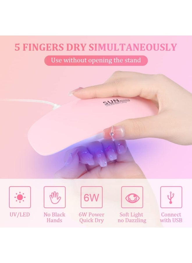 Generic Mini LED Nail Lamps for Gel Polish Curing, Portable UV Light Nail Dryer,  Women Manicure Tool Accessory  - Image 2