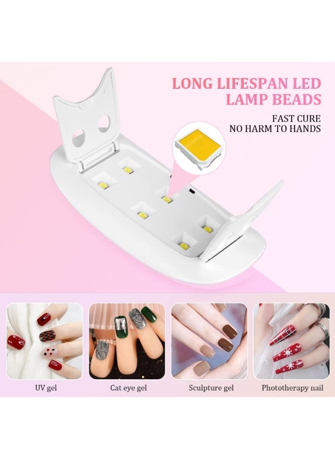 Generic Mini LED Nail Lamps for Gel Polish Curing, Portable UV Light Nail Dryer,  Women Manicure Tool Accessory  - Image 5