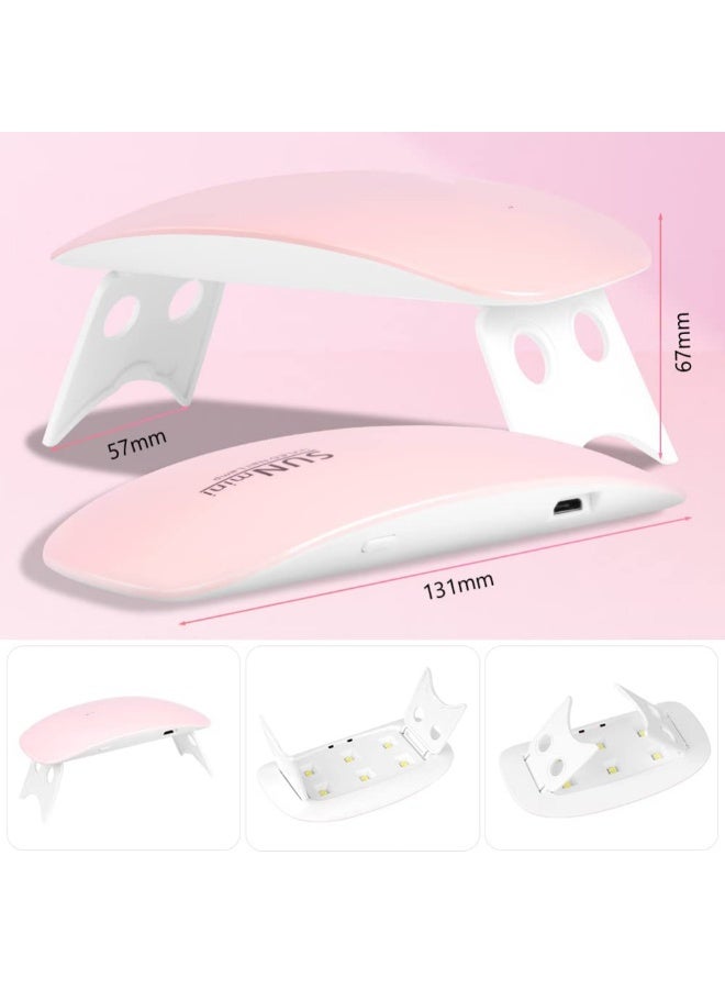 ماركة غير محددة مصابيح أظافر LED صغيرة لتجفيف طلاء الجل - مجفف أظافر UV محمول، أداة وإكسسوار للعناية بالأظافر للنساء والفتيات  - Image 3