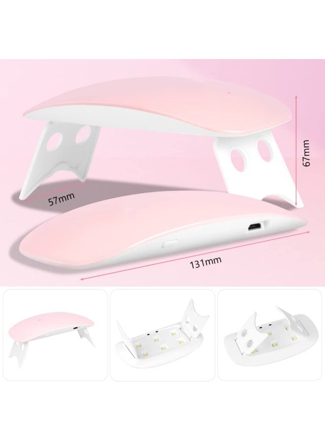 Mini LED Nail Lamps for Gel Polish Curing, Portable UV Light Nail Dryer,  Women Manicure Tool Accessory - Image 3