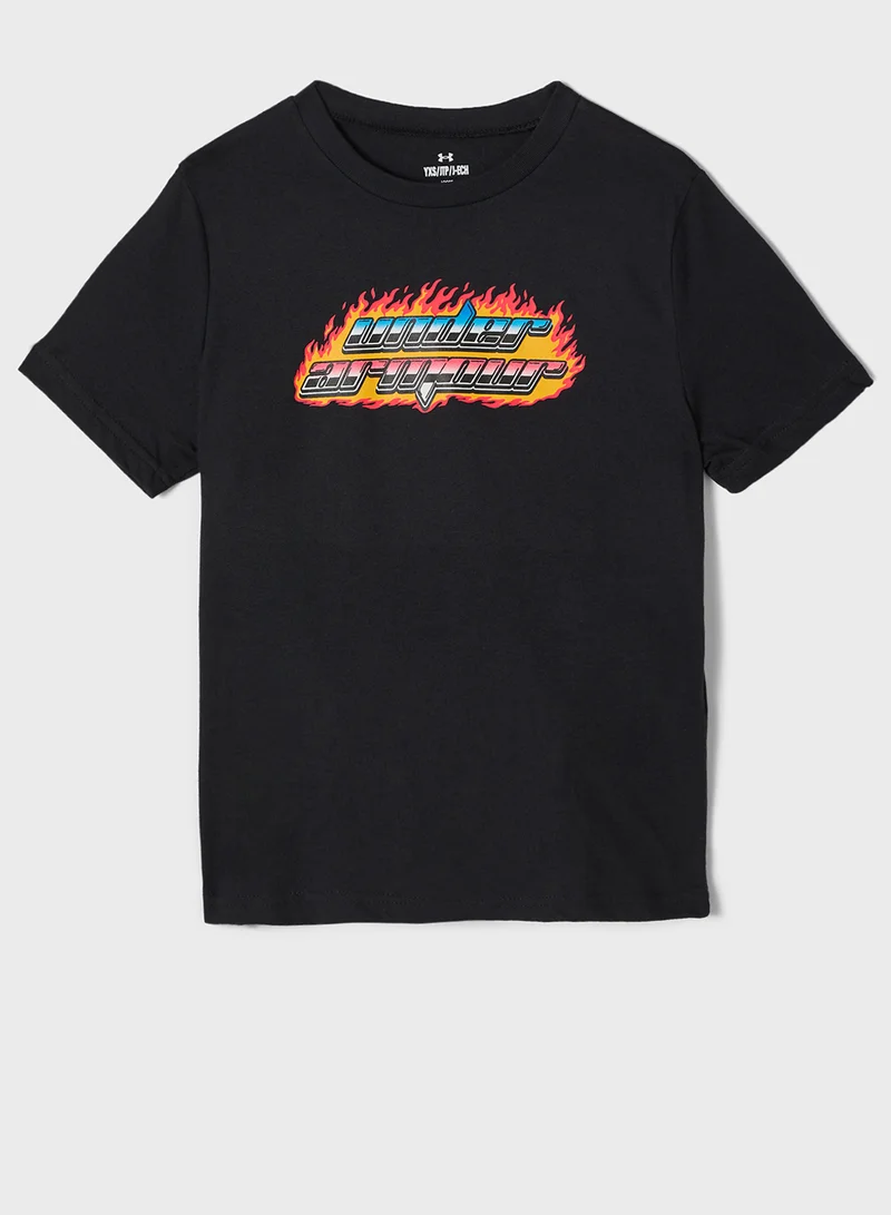 UNDER ARMOUR Flame Logo T-Shirt